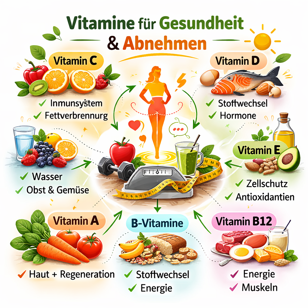 Vitamine und Gesundheit verstehen und gezielt beim Abnehmen nutzen