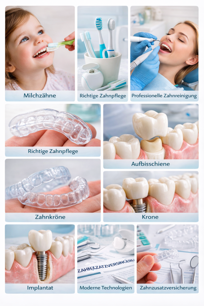 Richtig Zähneputzen Technik und Hilfsmittel